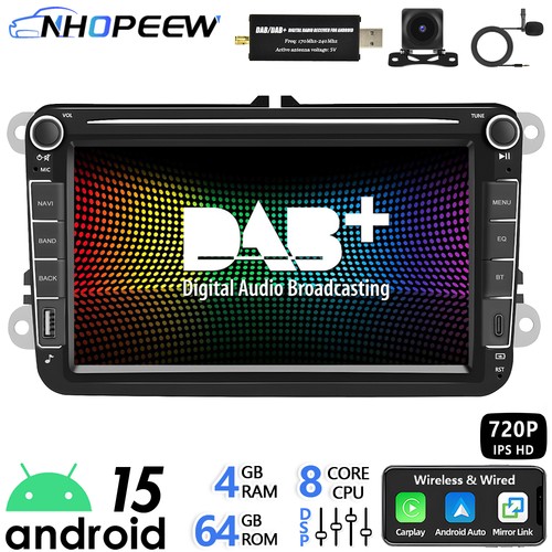 Carplay autoradio dab - autoradio, 4+64g